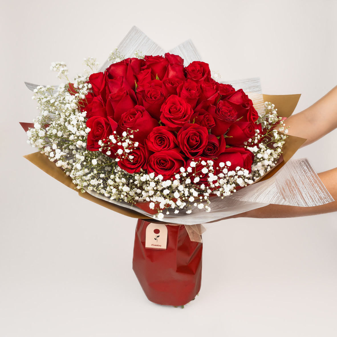 Ramo buchón de 50 rosas