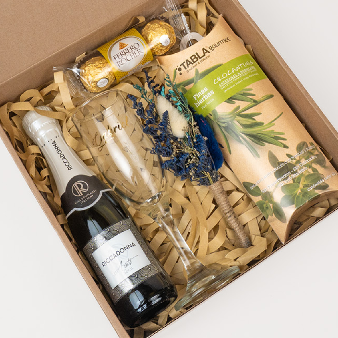 Box celebración con copa