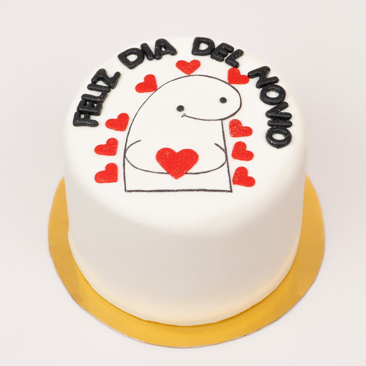 Torta temática de flork o también llamada torta bento con temática Día del novio