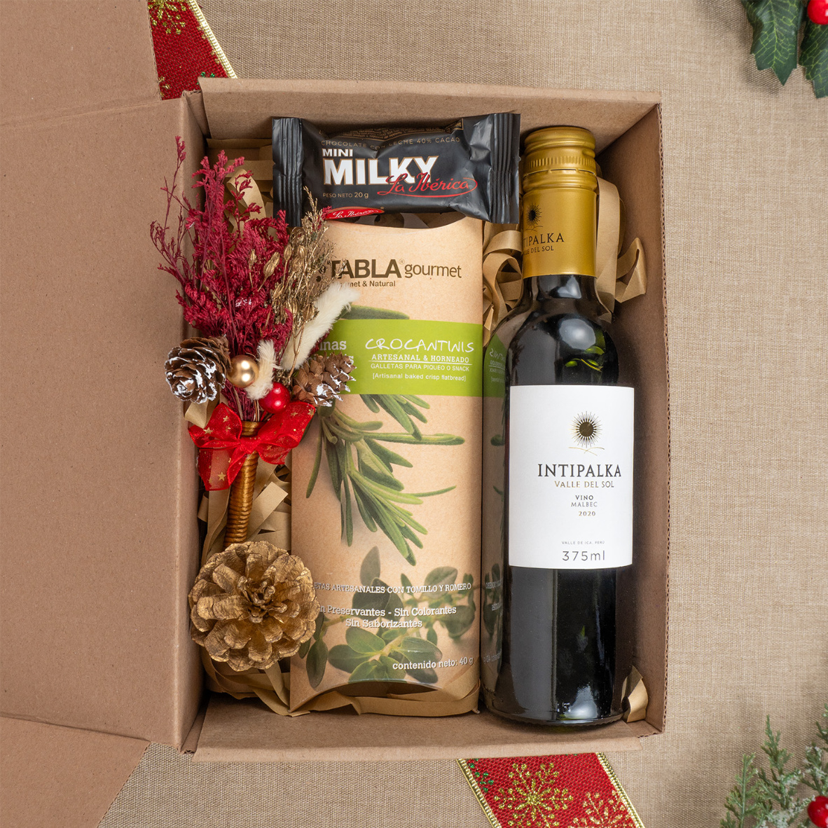 Pack petit con vino 1