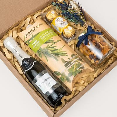 Box celebración con espumante para él