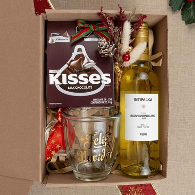 Pack navideño con vino 1