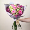 Ramo de 12 ROSAS ROSADAS y astromelias